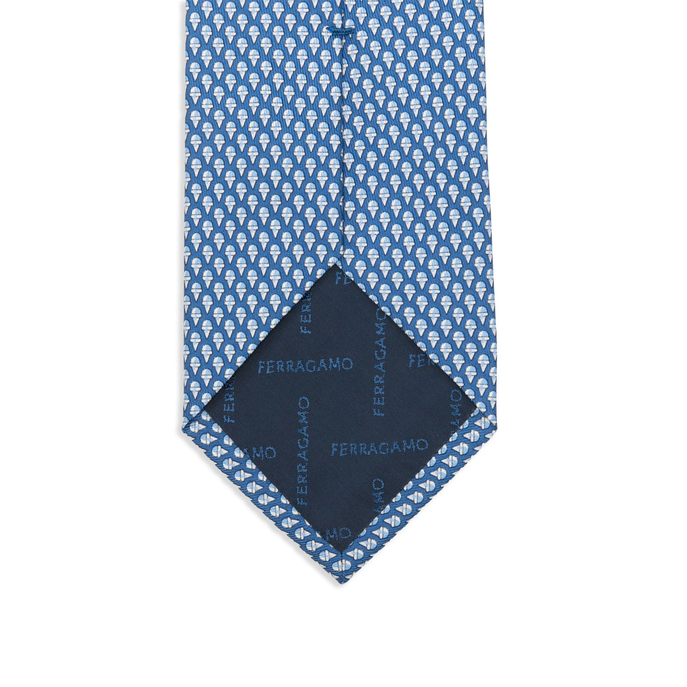 Ferragamo Geometric-print Silk Tie
