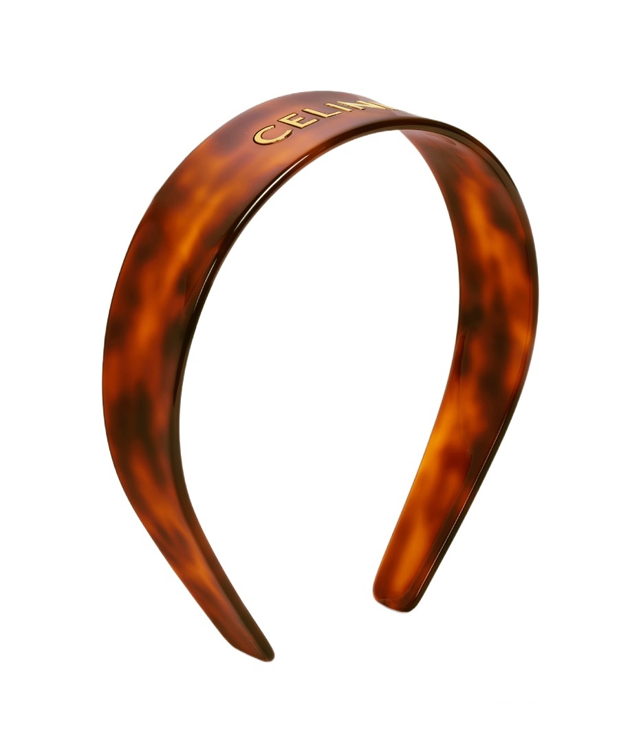 CELINE CELINE HEADBAND IN ACETATE AND STEEL