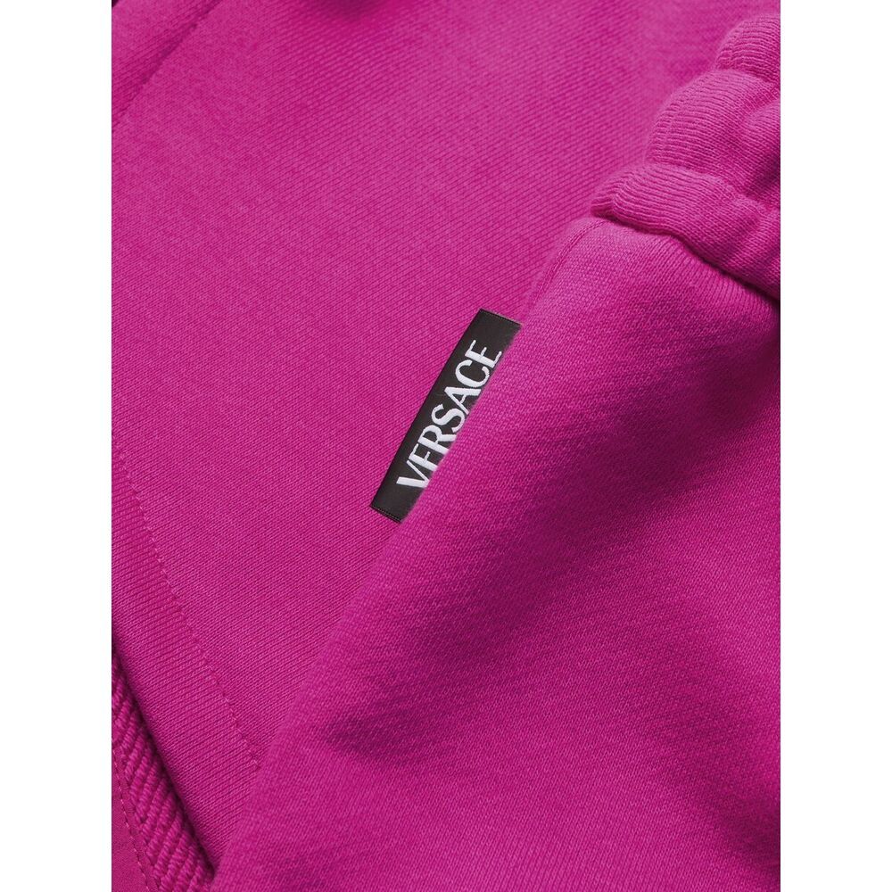 Versace Drawstring Casual Shorts In Pink