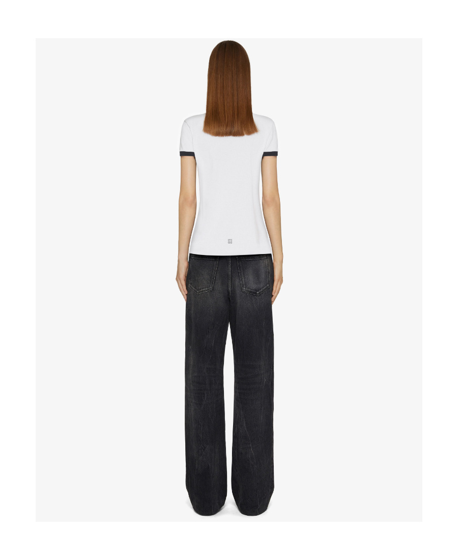 Givenchy Women Logo Print T-shirt In White