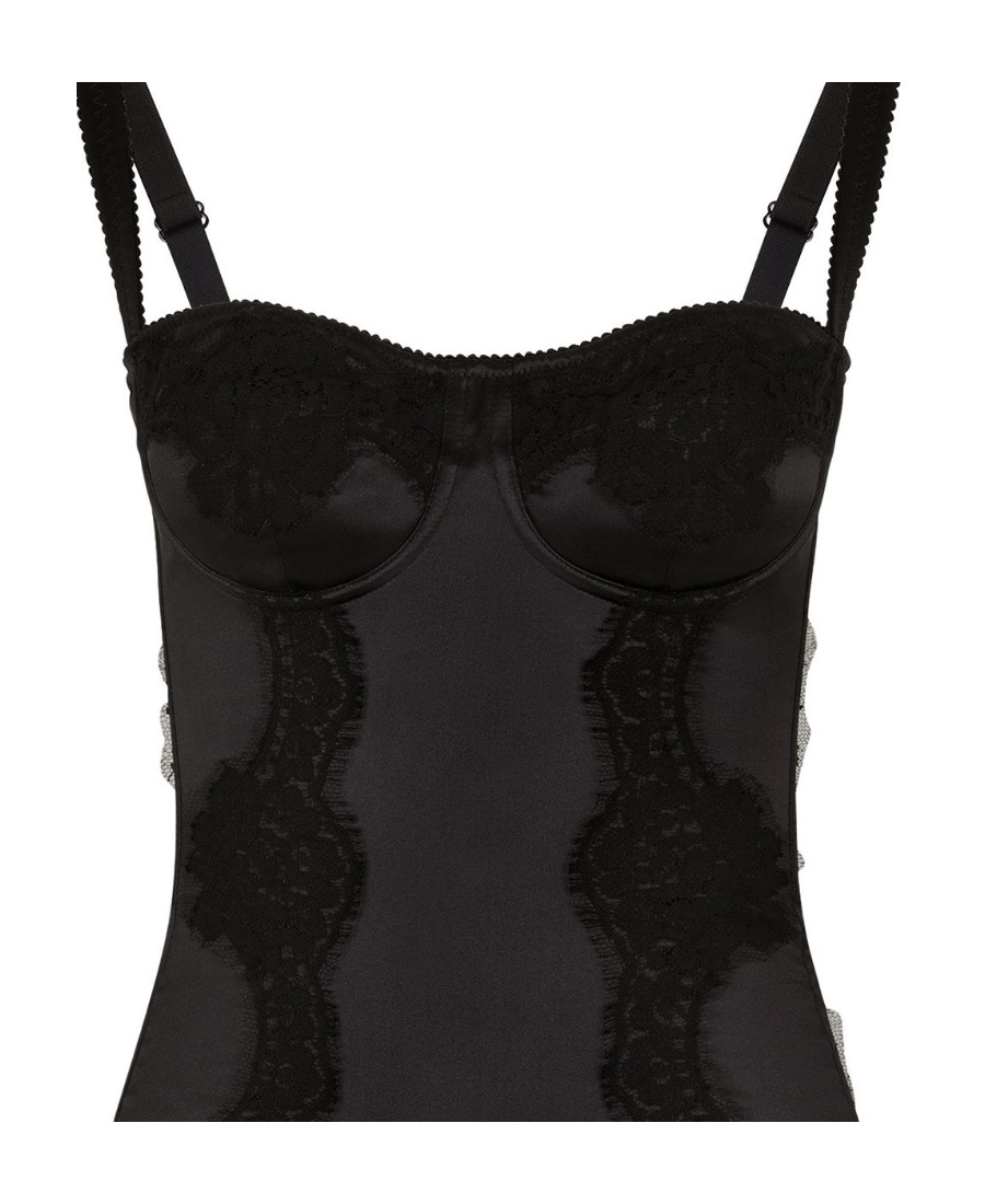 DOLCE & GABBANA LACE-DETAIL BODYSUIT