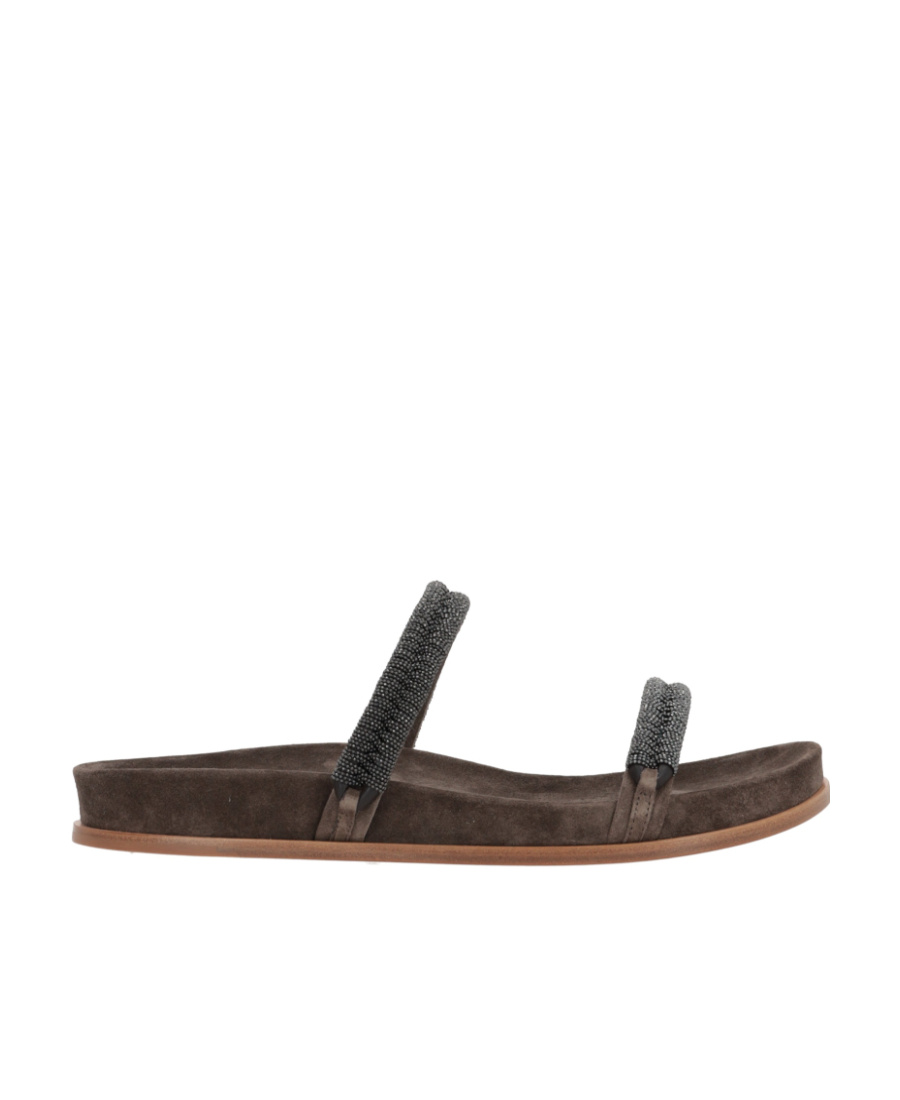Brunello Cucinelli Women's Slides Precious In Brown