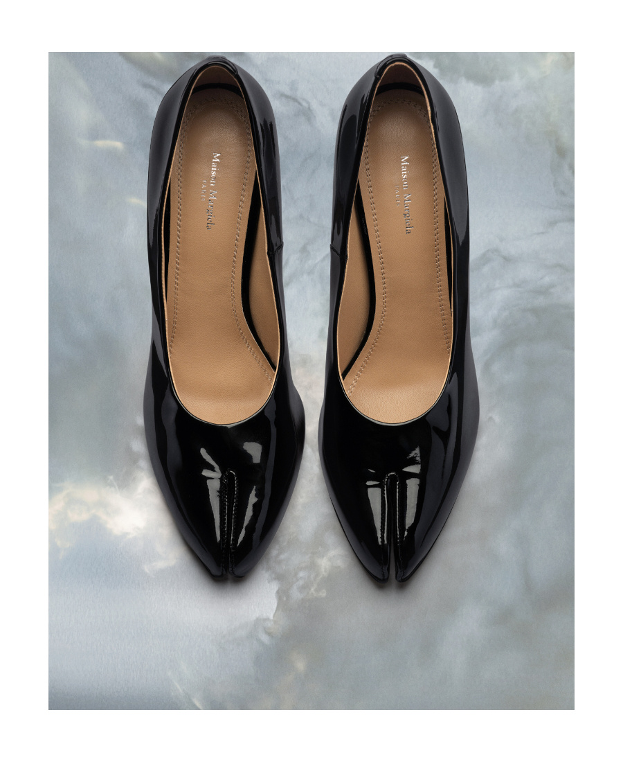 Maison Margiela Tabi Pointed Split-toe High Heels In Black