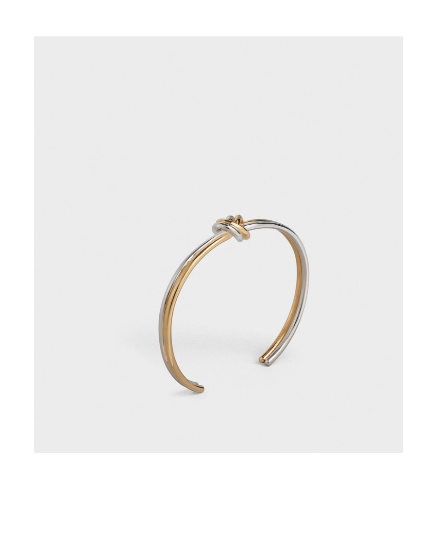 Celine Knotted Design Bracelet In Yellow