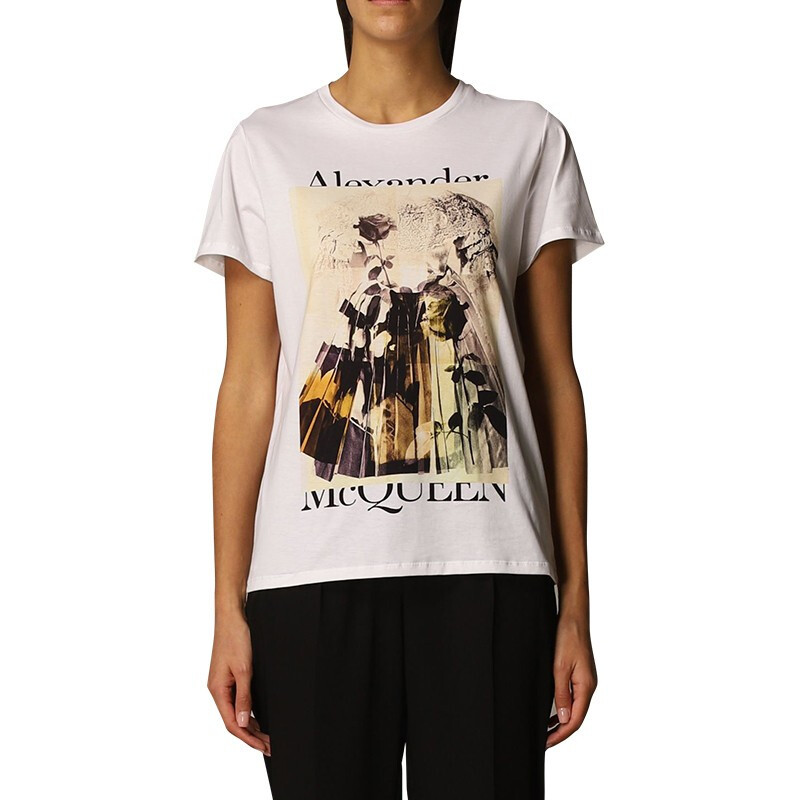 Alexander Mcqueen Item O-neck Short-sleeved T-shirt In White