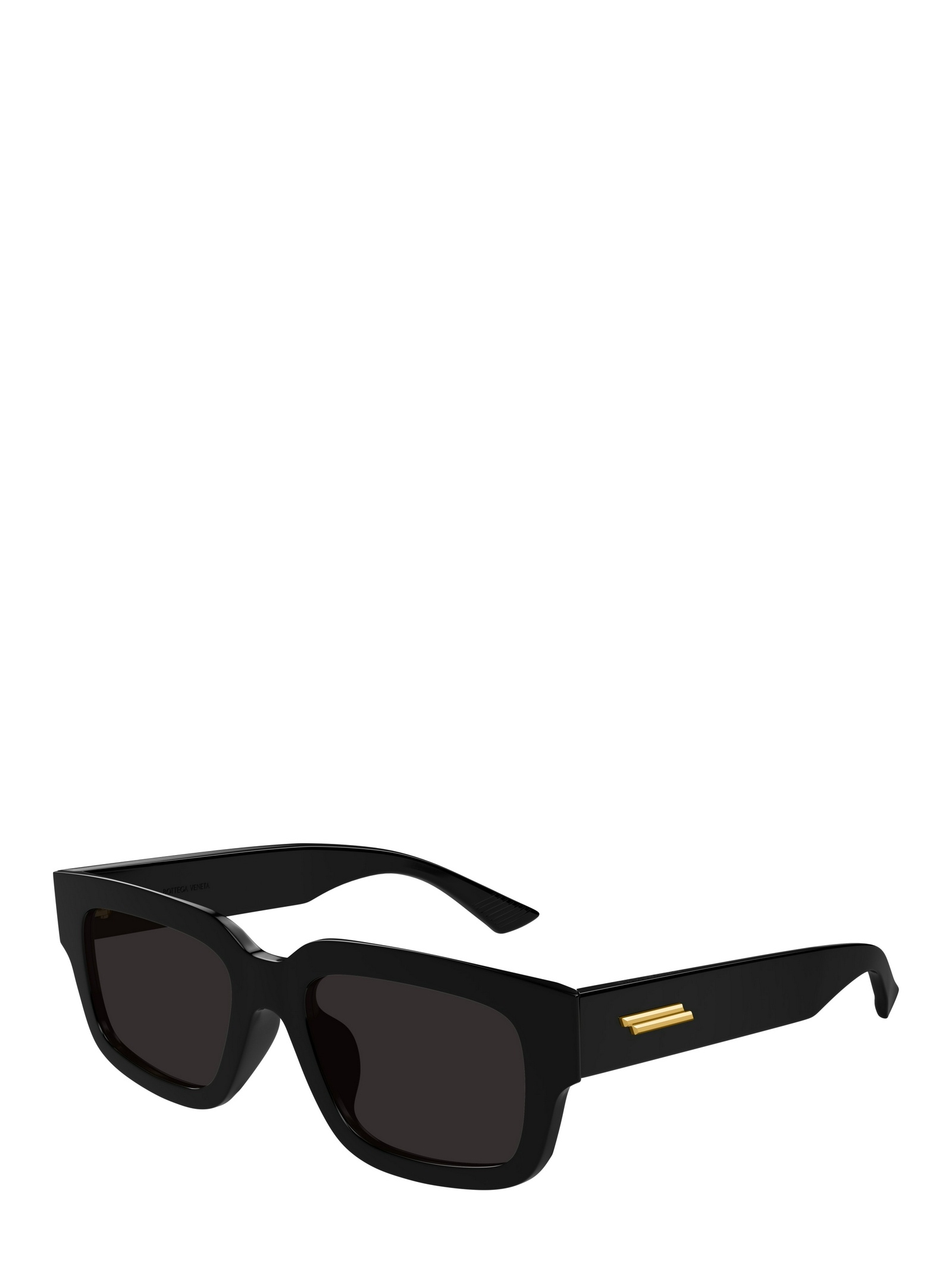 Bottega Veneta Eyewear Ultrathin Squared Sunglasses In Black