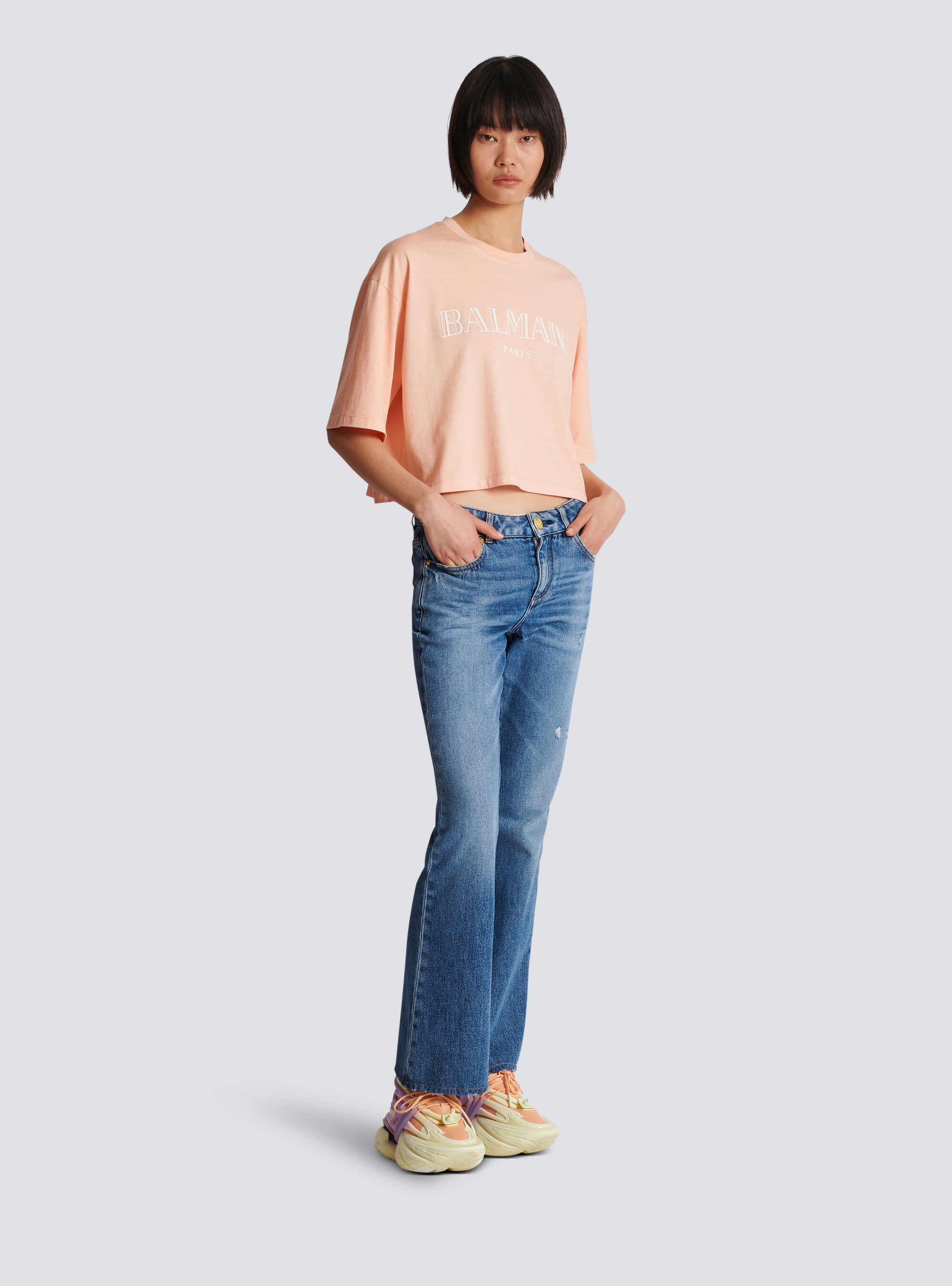 Balmain Vintage T-shirt In Nude