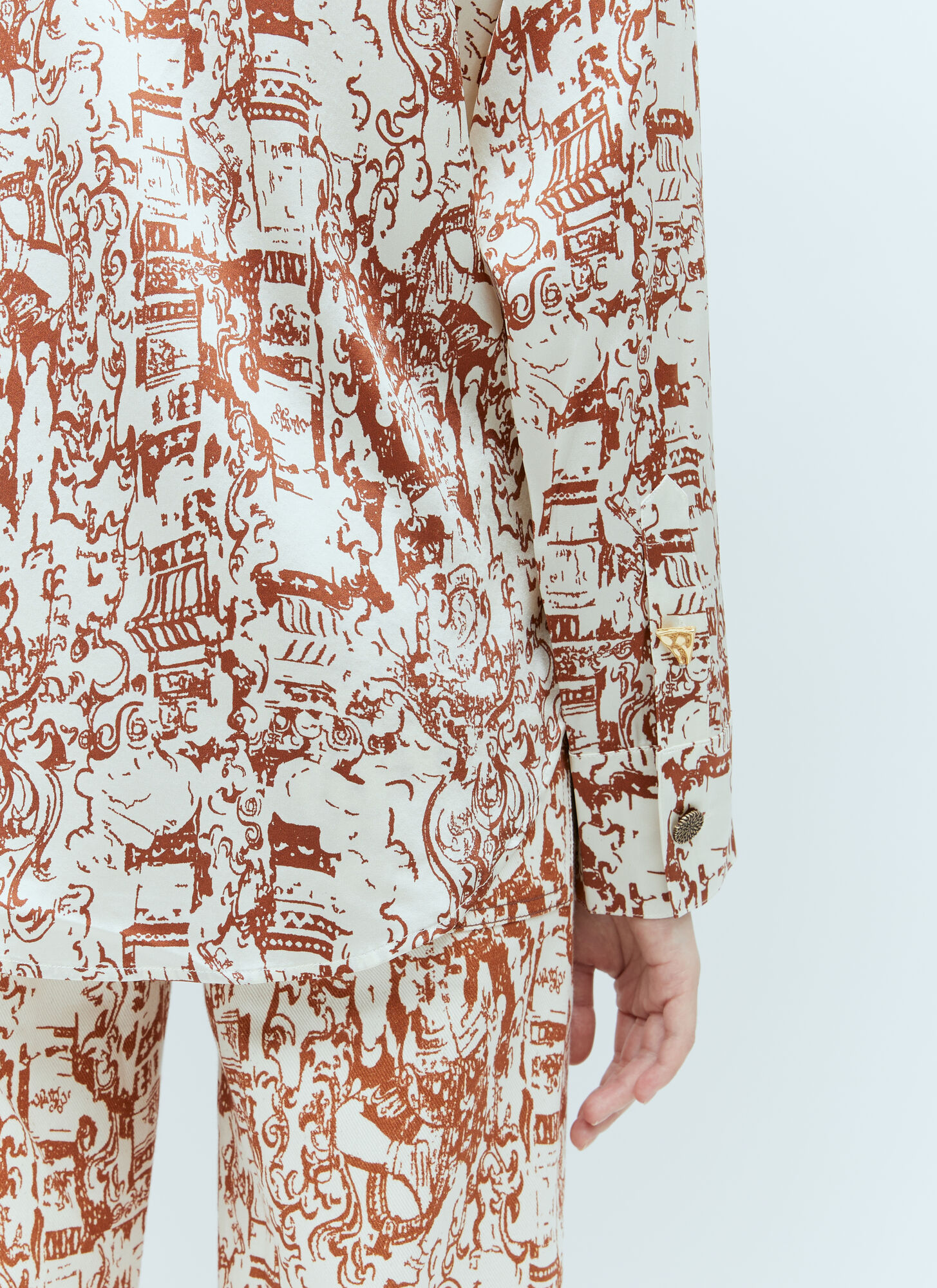 Rejina Pyo Pattern Printed Shirt In White