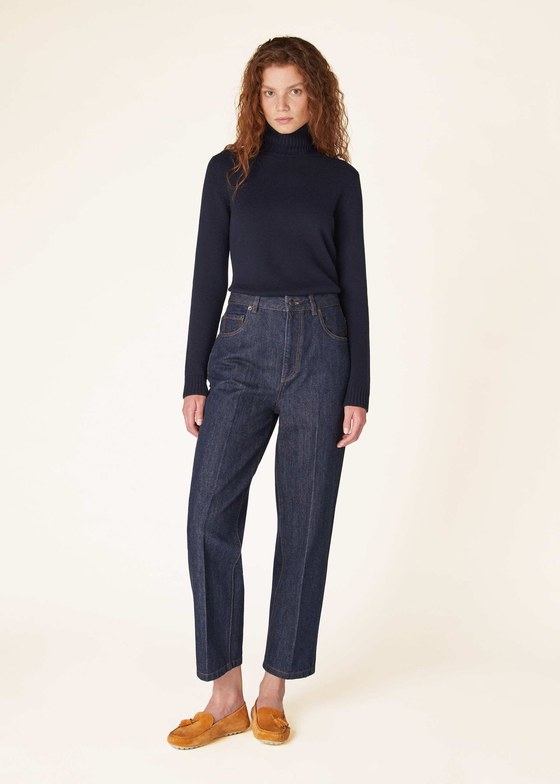 Loro Piana Roll Neck Long Sleeved Jumper In Black