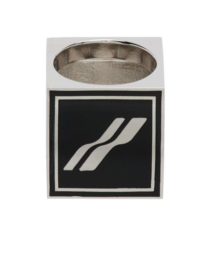 We11 Done Logo Ring In Black