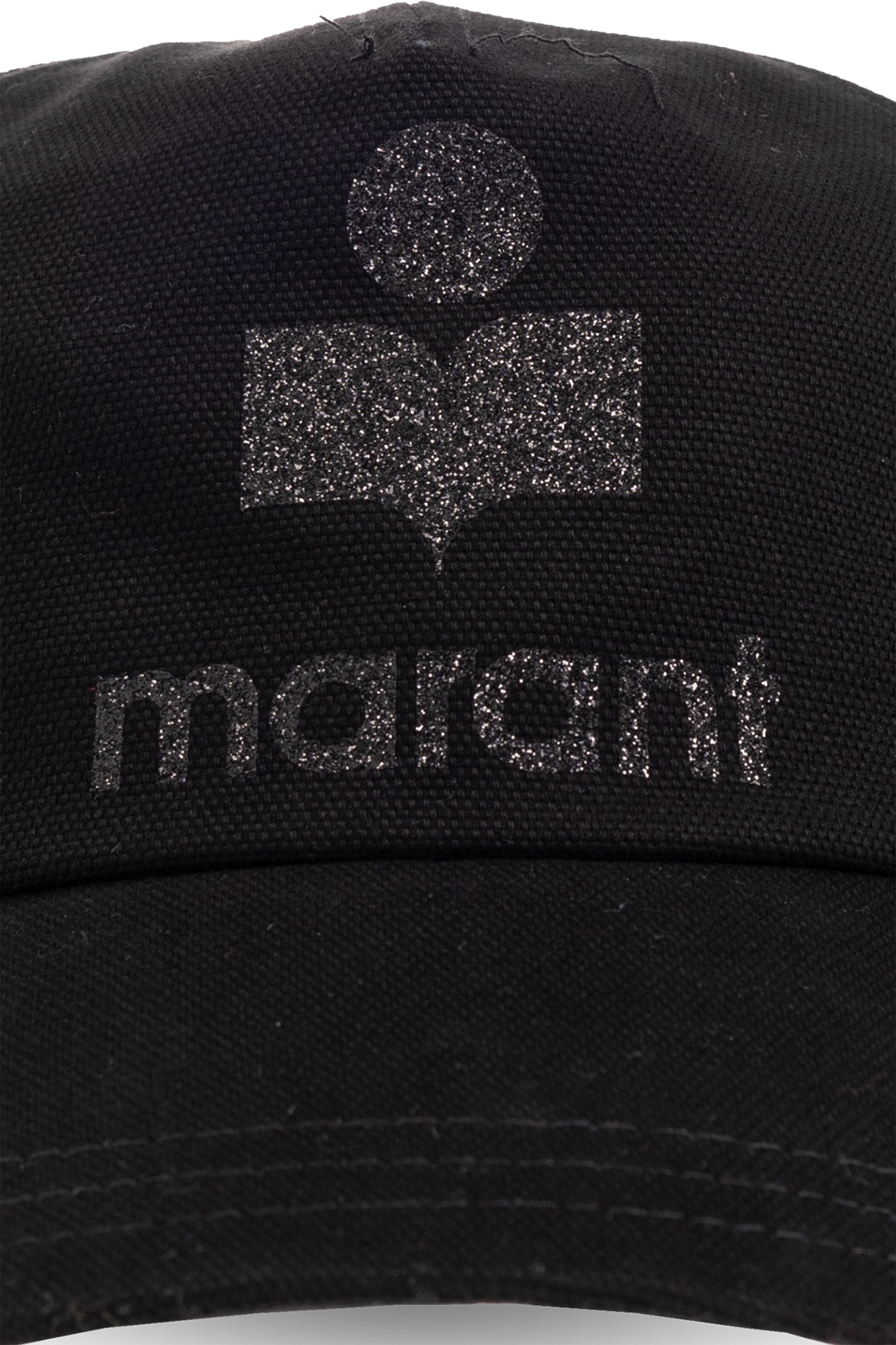 Isabel Marant Logo Detailed Baseball Cap In Black
