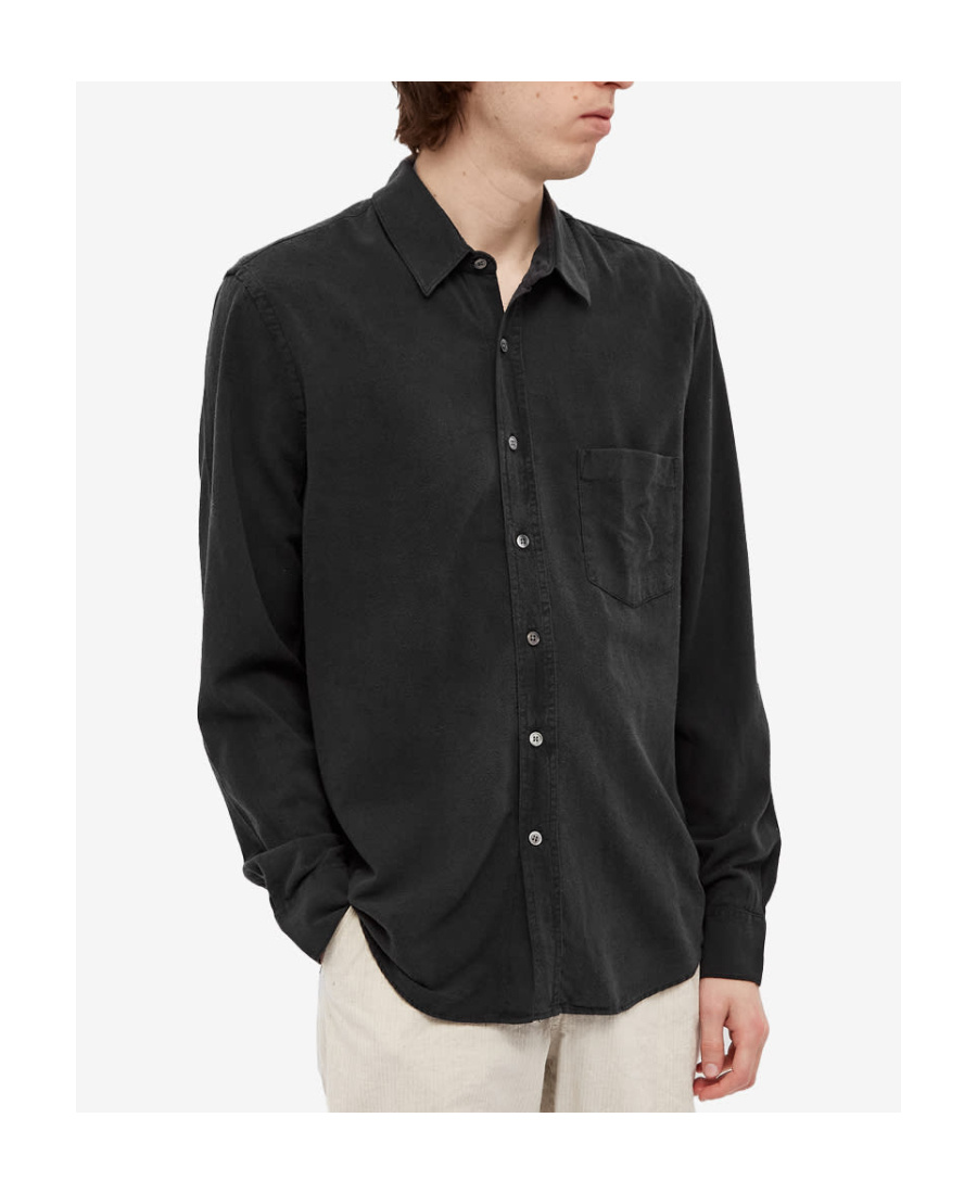Our Legacy Beyond Buttoned Cuffs Long Sleeve Shirt In Black