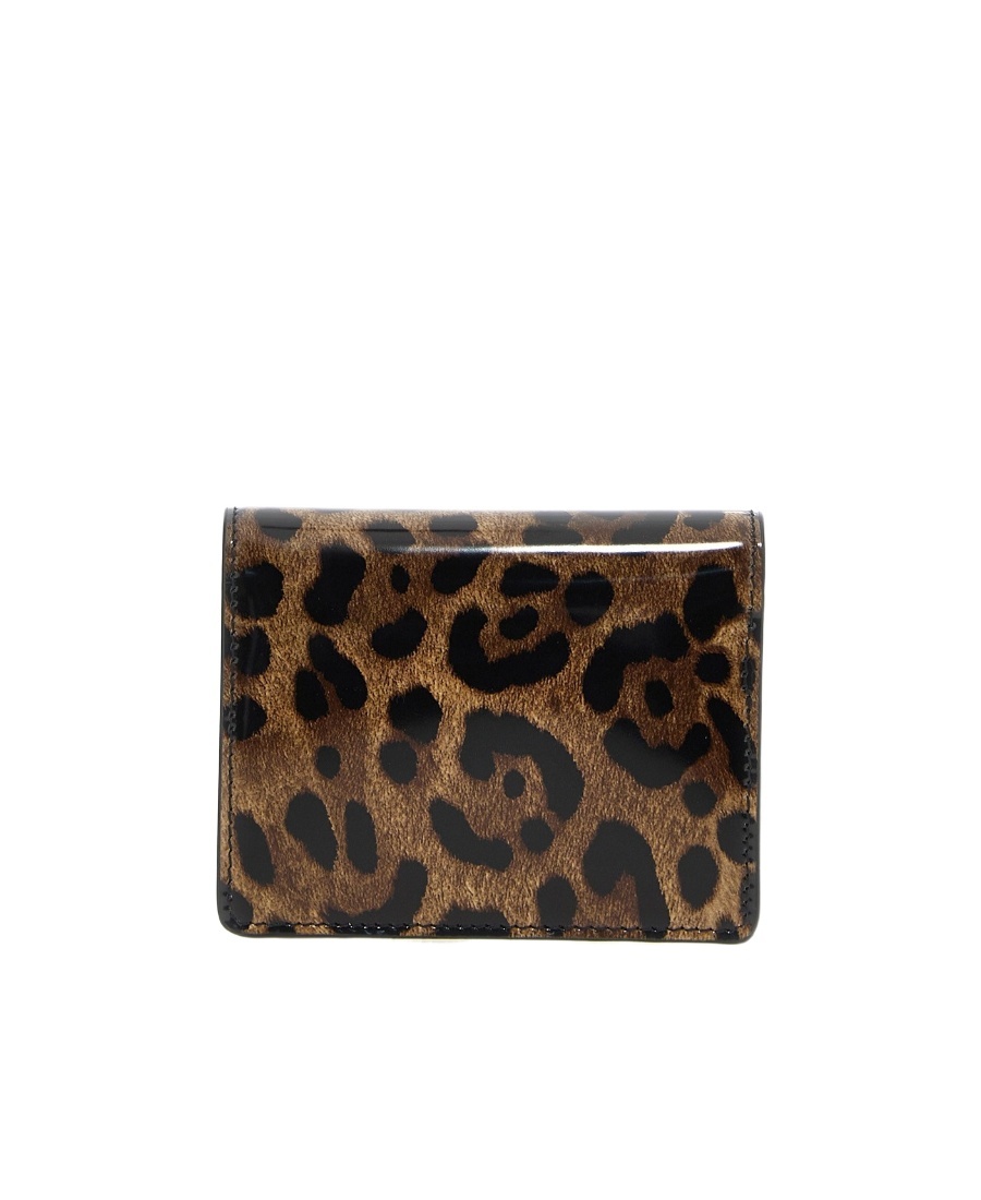 Dolce & Gabbana All-over Leopard-print Wallet In Brown
