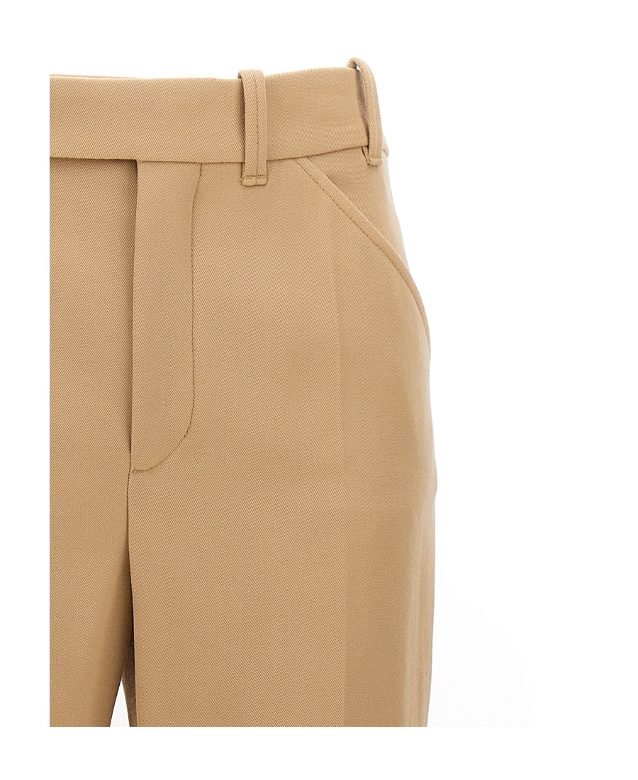 Chloé Beige Flared Pants In Nude