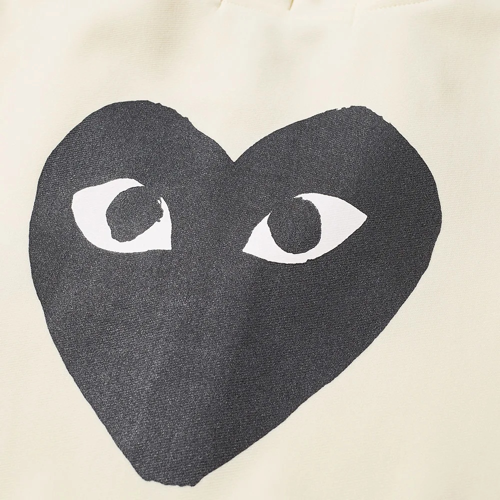Shop Comme Des Garçons Play Classic Heart-shaped Jacket In White