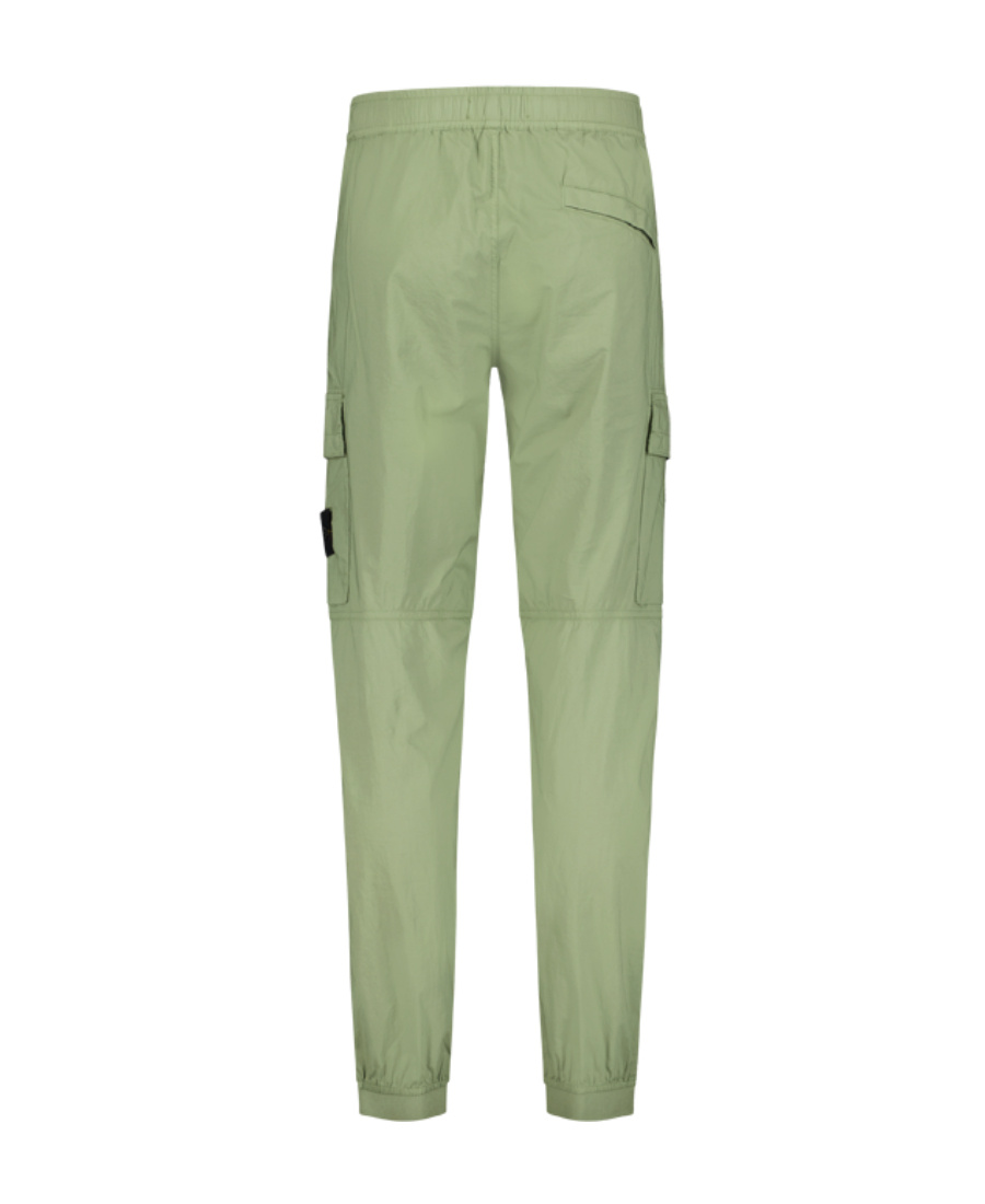Stone Island Stretch-cotton Cargo Trousers In Green