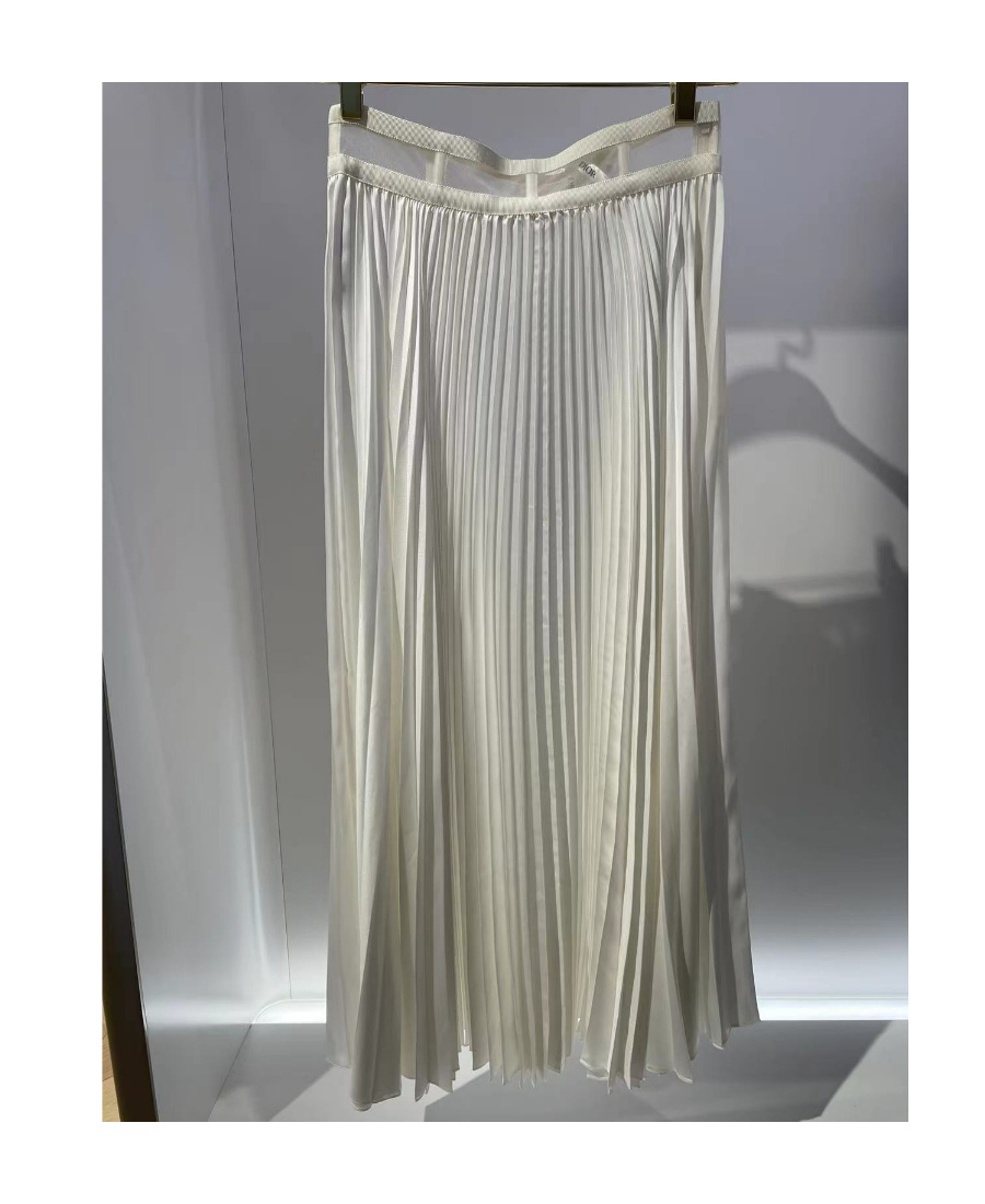 DIOR CHRISTIAN DIOR PLEATED HIGH WAIST MIDI SKIRT 