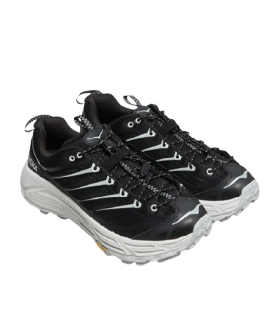 Hoka Mafate Three2 Rubber-trimmed Mesh Running Sneakers In Black