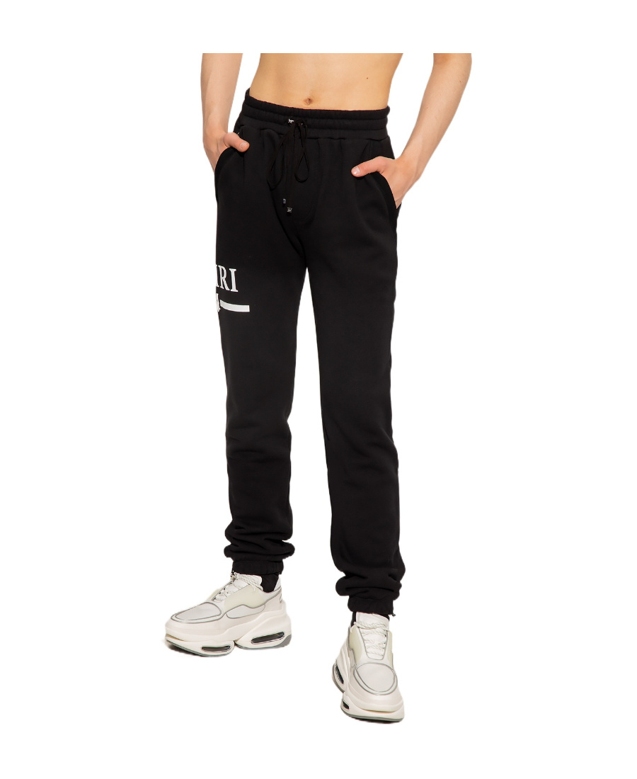 Amiri Black Logo Sweatpants In Black