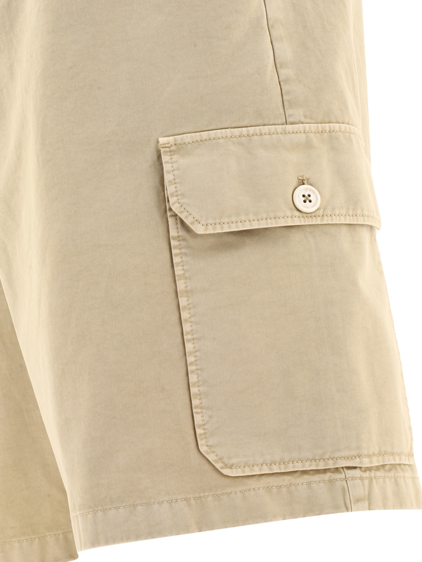 Prada Belt Ring Shorts In Brown