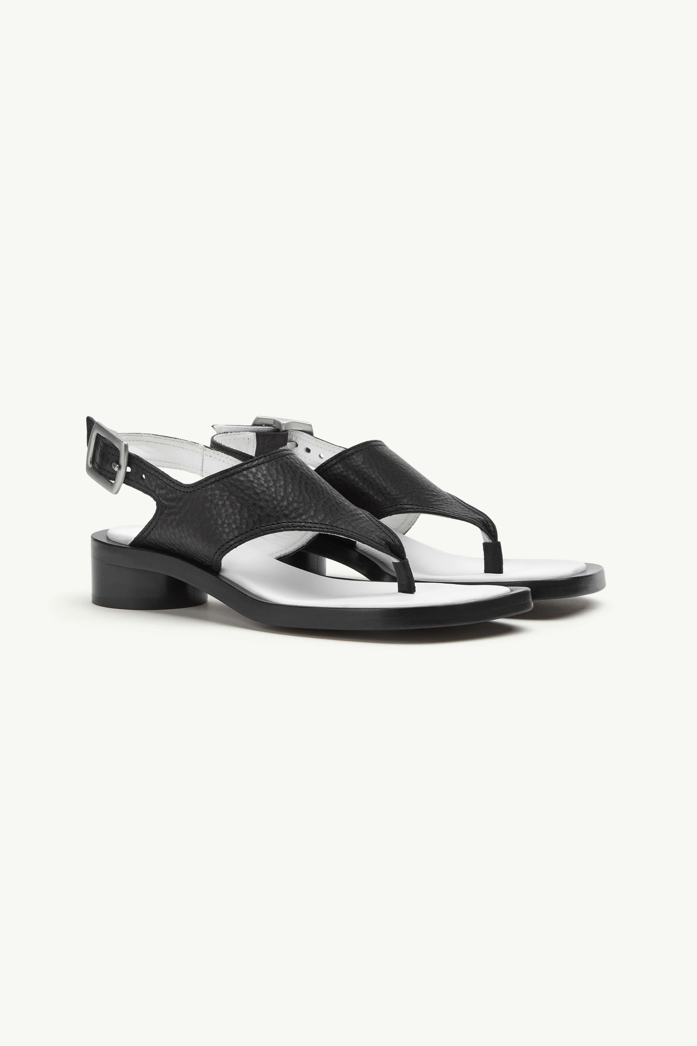 Shop Mm6 Maison Margiela Anatomic Sandals In Black