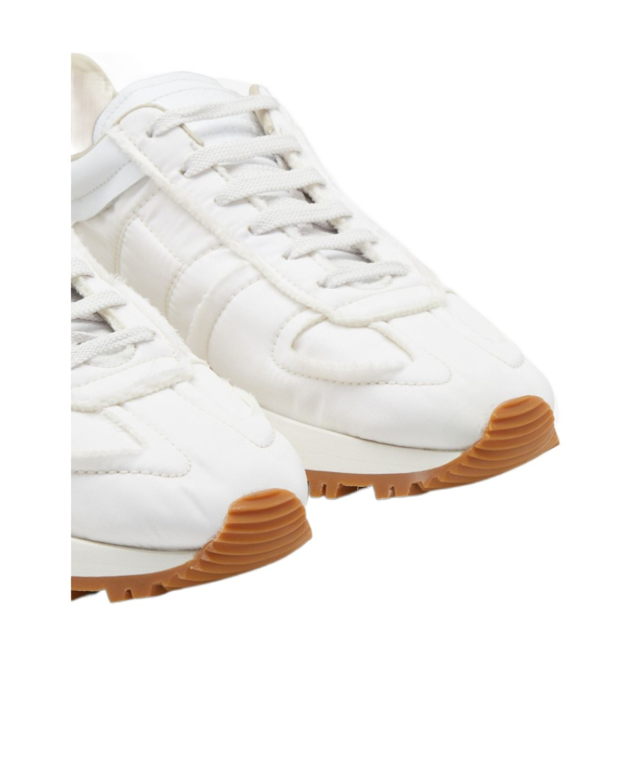 Maison Margiela Leather Sneakers White In White