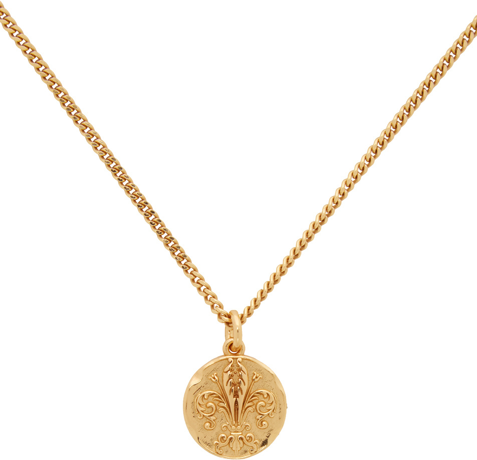 Emanuele Bicocchi Coin-pendant Necklace In Yellow