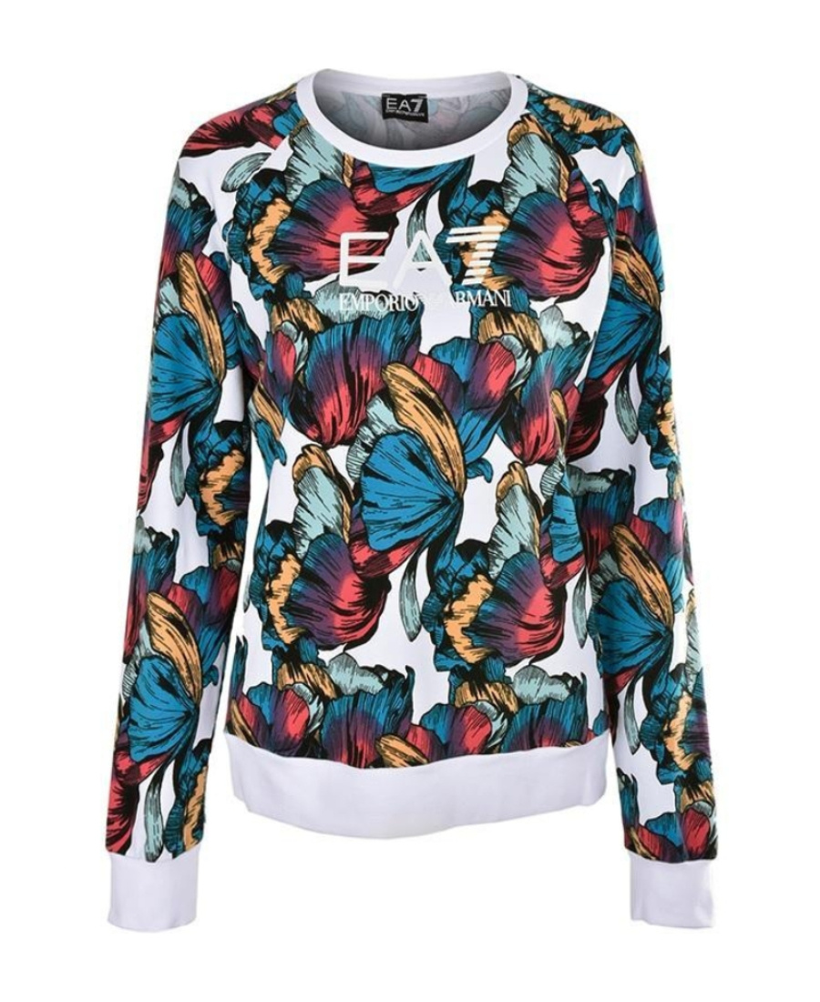 EA7 LOGO PRINTED SWEATER 