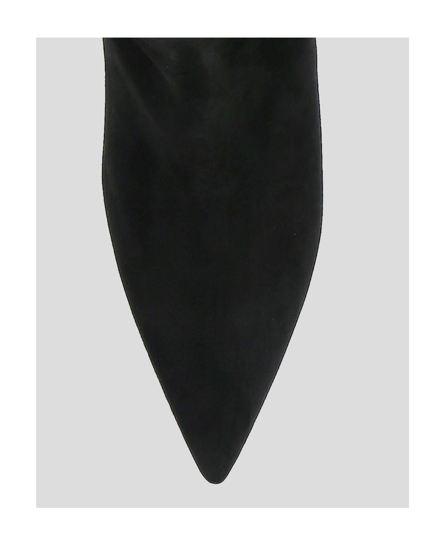 Stuart Weitzman Sue 75mm Suede Boots In Black