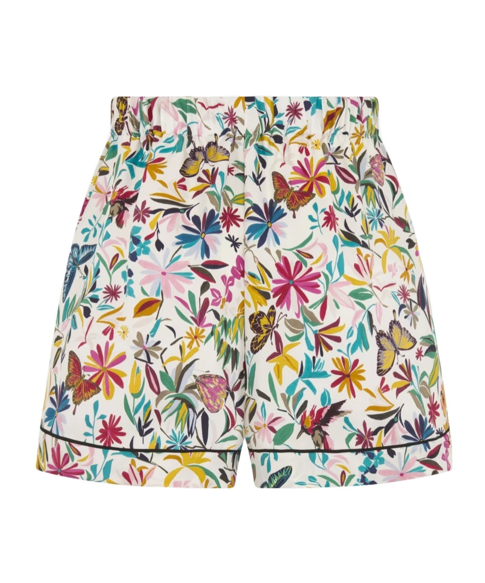Dior Loose Waist Shorts In White
