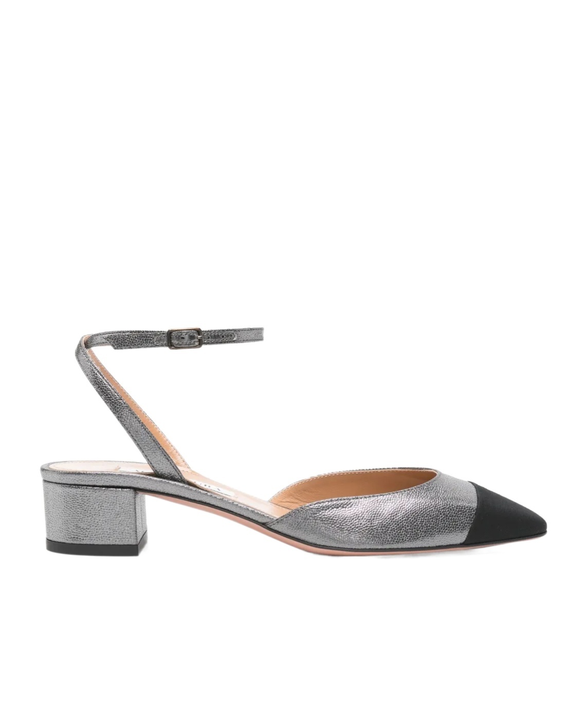 Aquazzura French Flirt Pumps 35mm Gunmetal/black In Gray