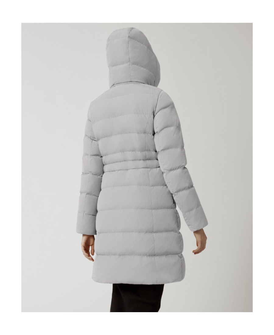 Canada Goose Aurora Hooded Parka Coat In Gray