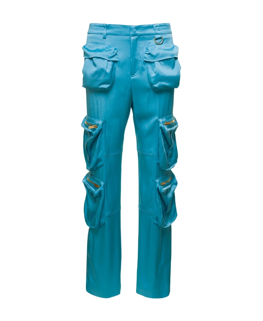 Blumarine Cargo Raso In Green