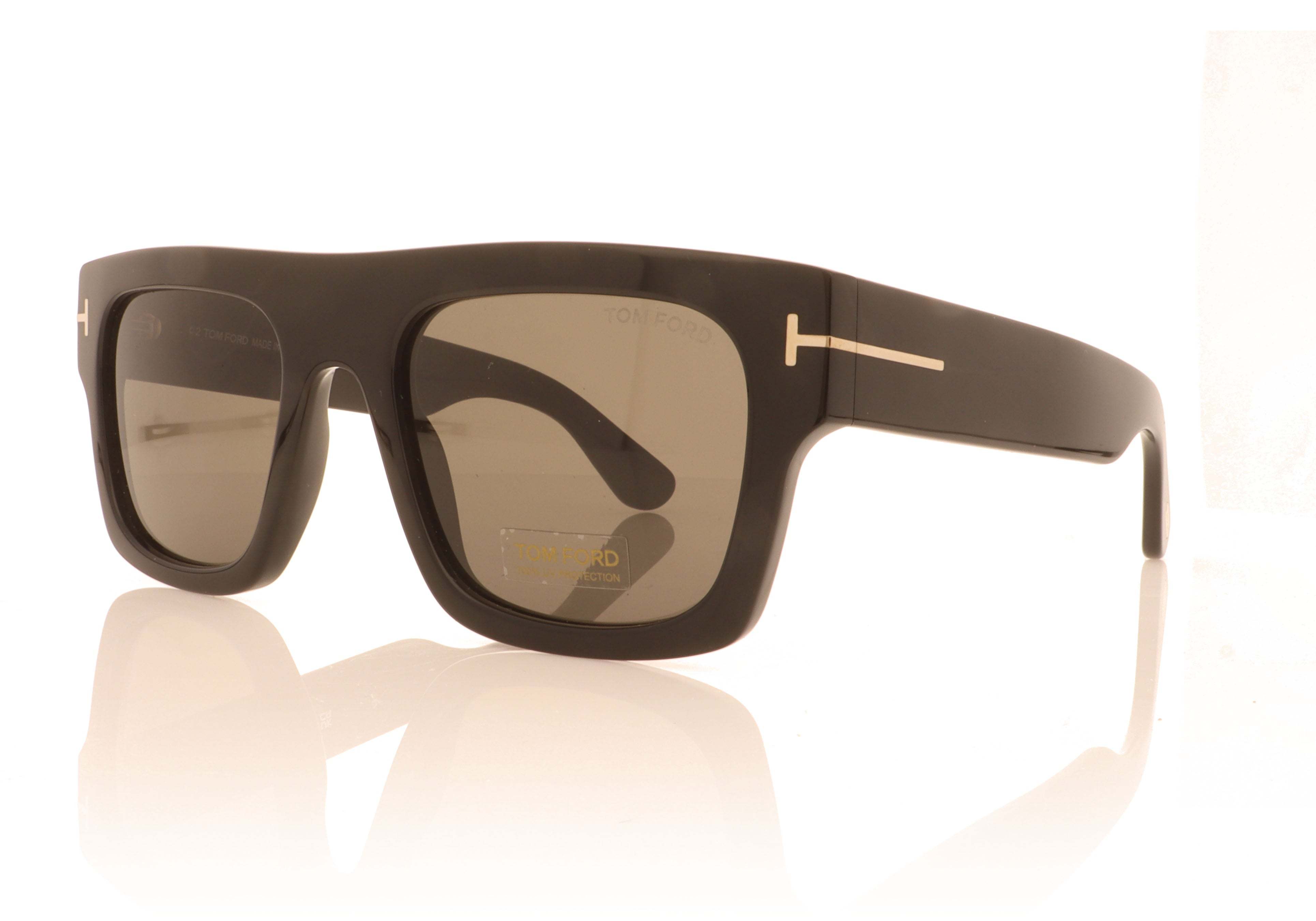 Tom Ford Logo Sunglasses In Neutral