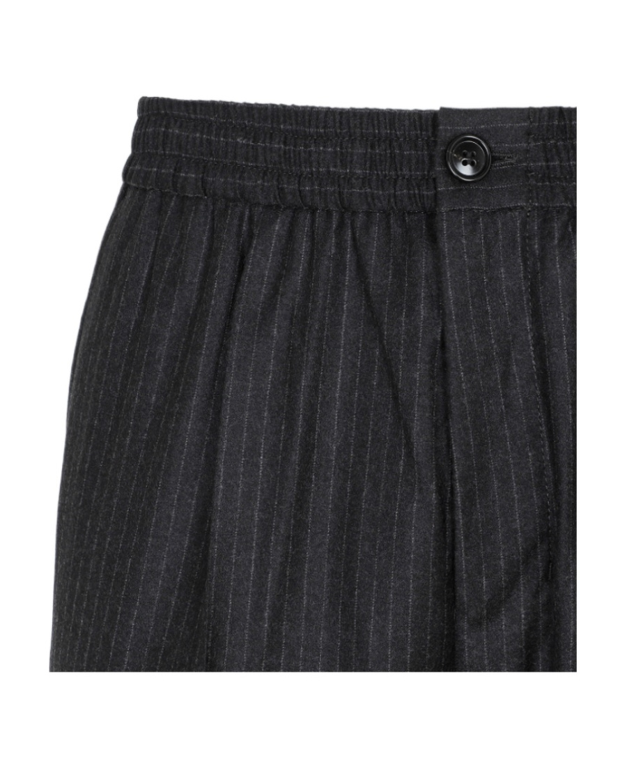 Ami Alexandre Mattiussi Ami Paris Straight-leg Striped Trousers In Black