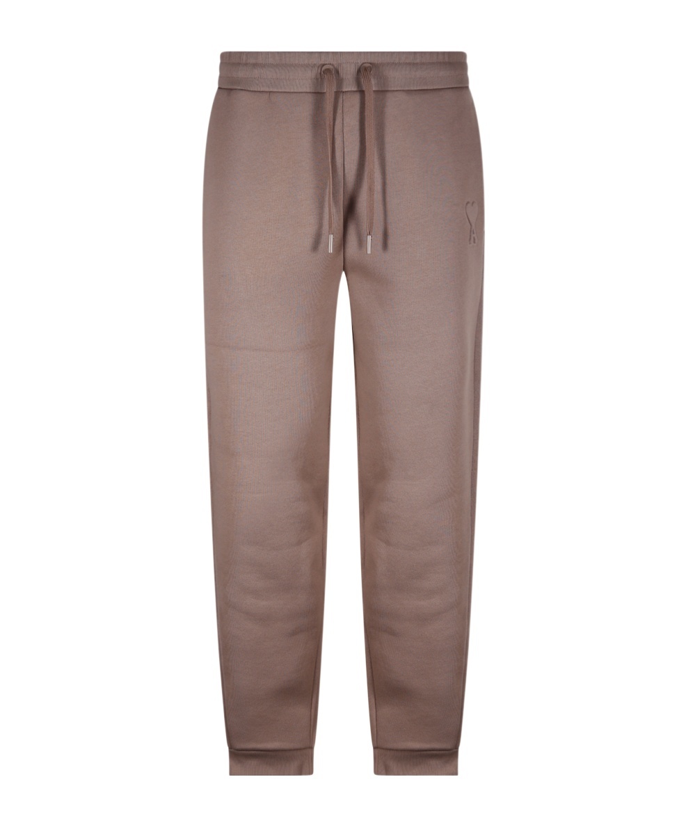 AMI ALEXANDRE MATTIUSSI AMI LOGO EMBOSSED DRAWSTRING TRACK PANTS