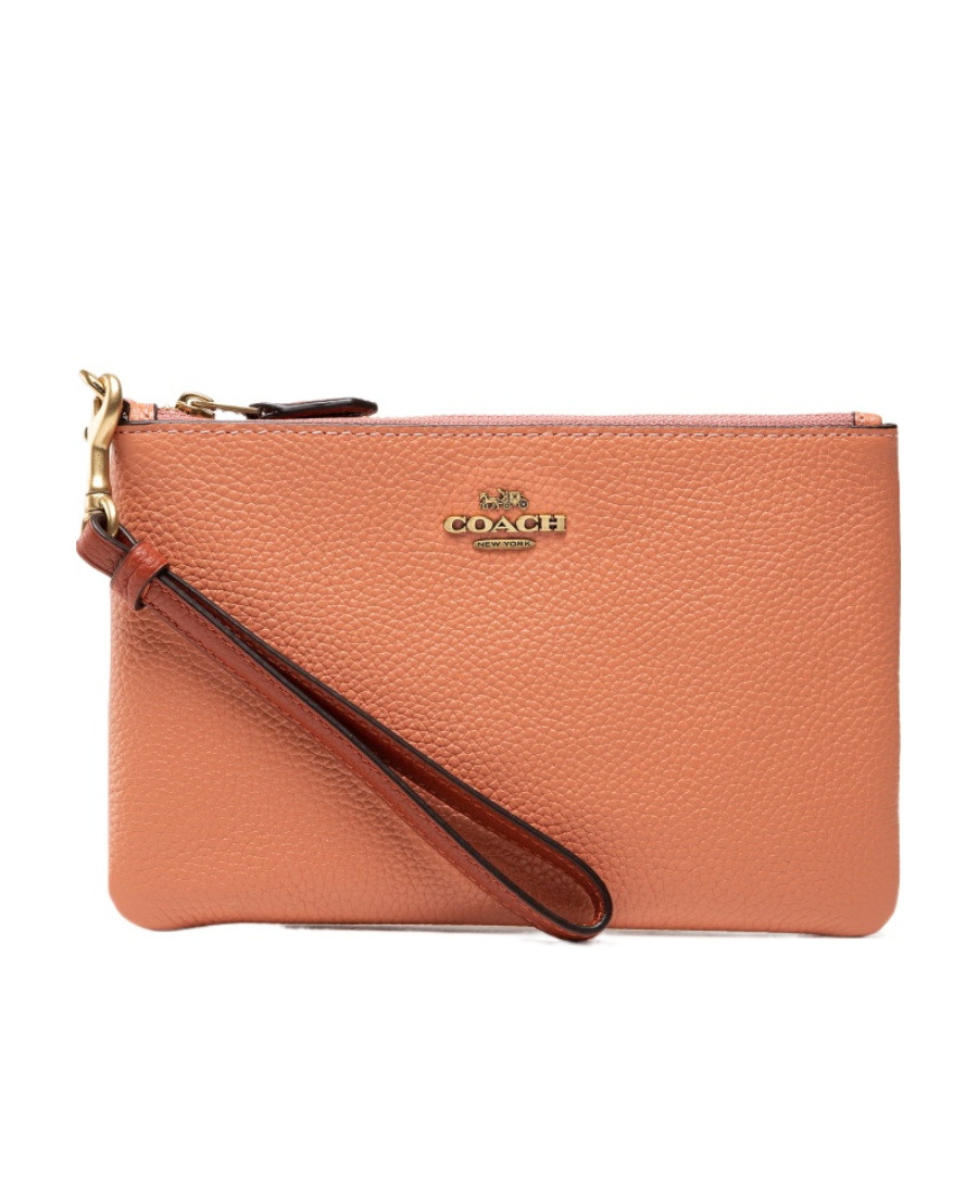 Shop Coach Logo Clutch In Red