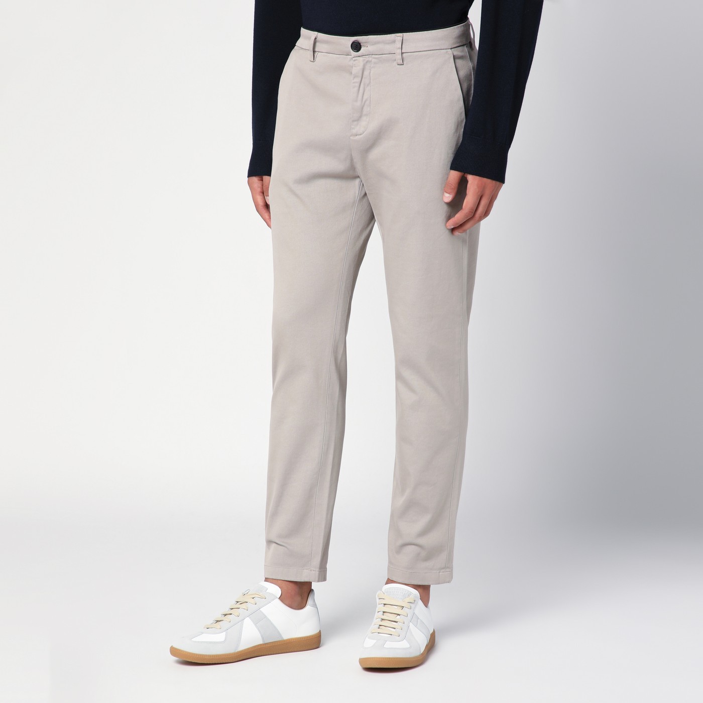 Department Five Department 5 Beige Cotton Trousers In Gray