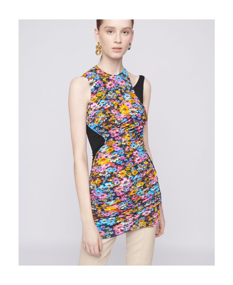 Stella Mccartney Melissa Floral-print Minidress In Multicolor