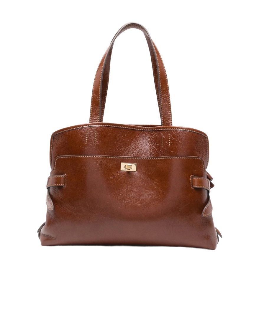 Anya Hindmarch Top Handle Shoulder Bag In Brown