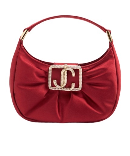 Shop Jimmy Choo Mini Edie Satin Hobo Bag