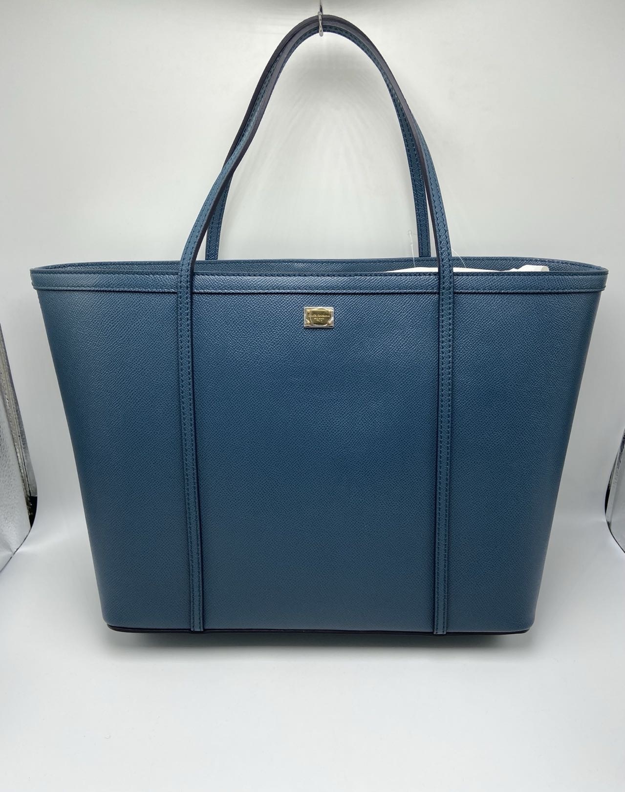 Dolce & Gabbana Logo Tote Bag In Blue