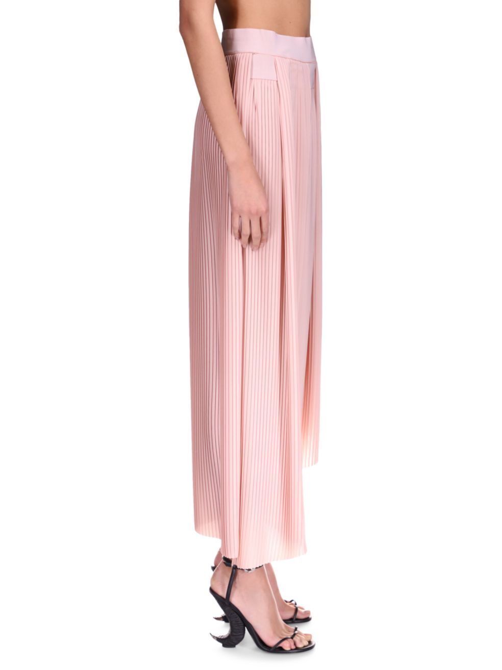Givenchy Asymmetric Pleated Skirt In Pink