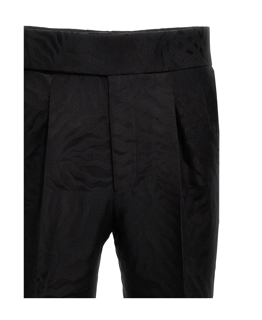 Bally Pressed-crease Tapered-leg Regular-fit Cotton And Wool-blend Trousers In Black