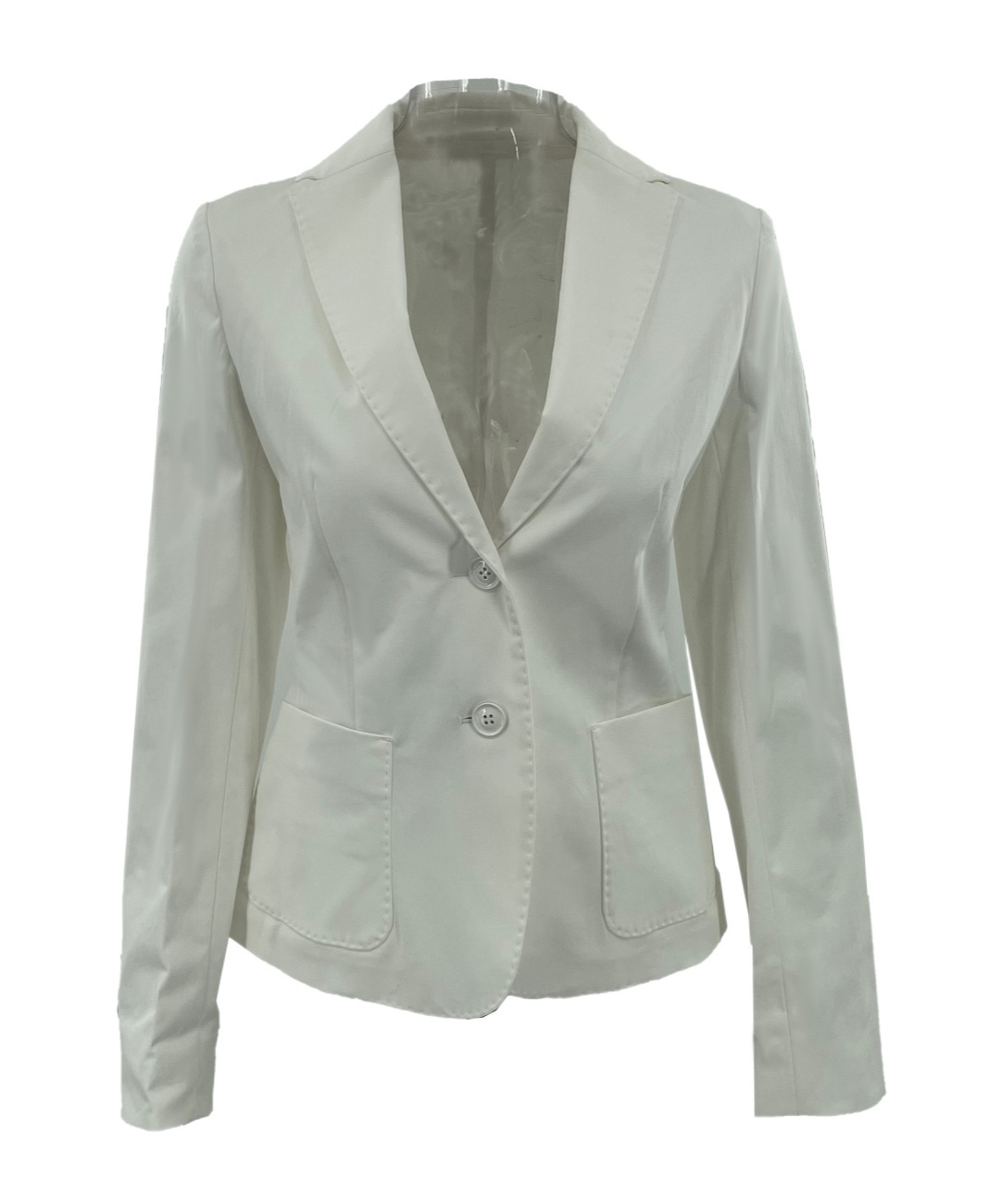 Max Mara Long-sleeved Suit Coat In Gray