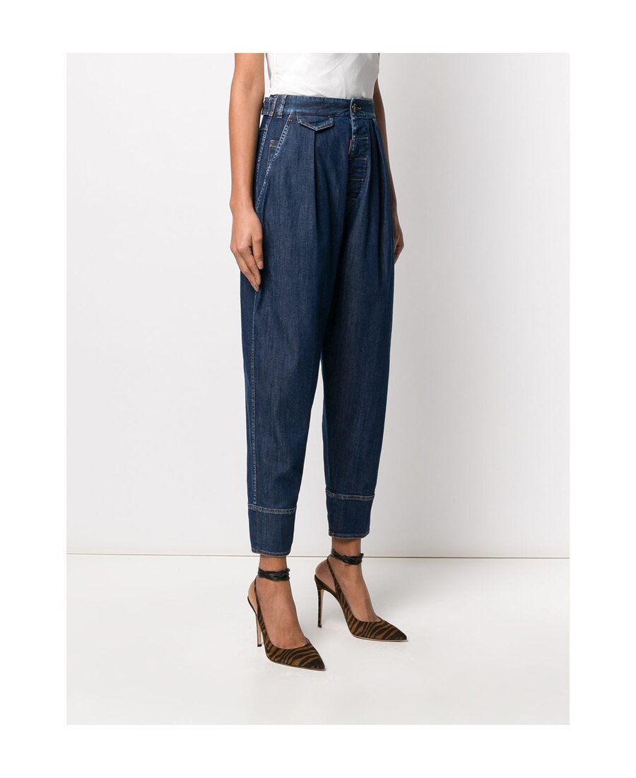 Dsquared2 High-rise Balloon-leg Jeans In Black
