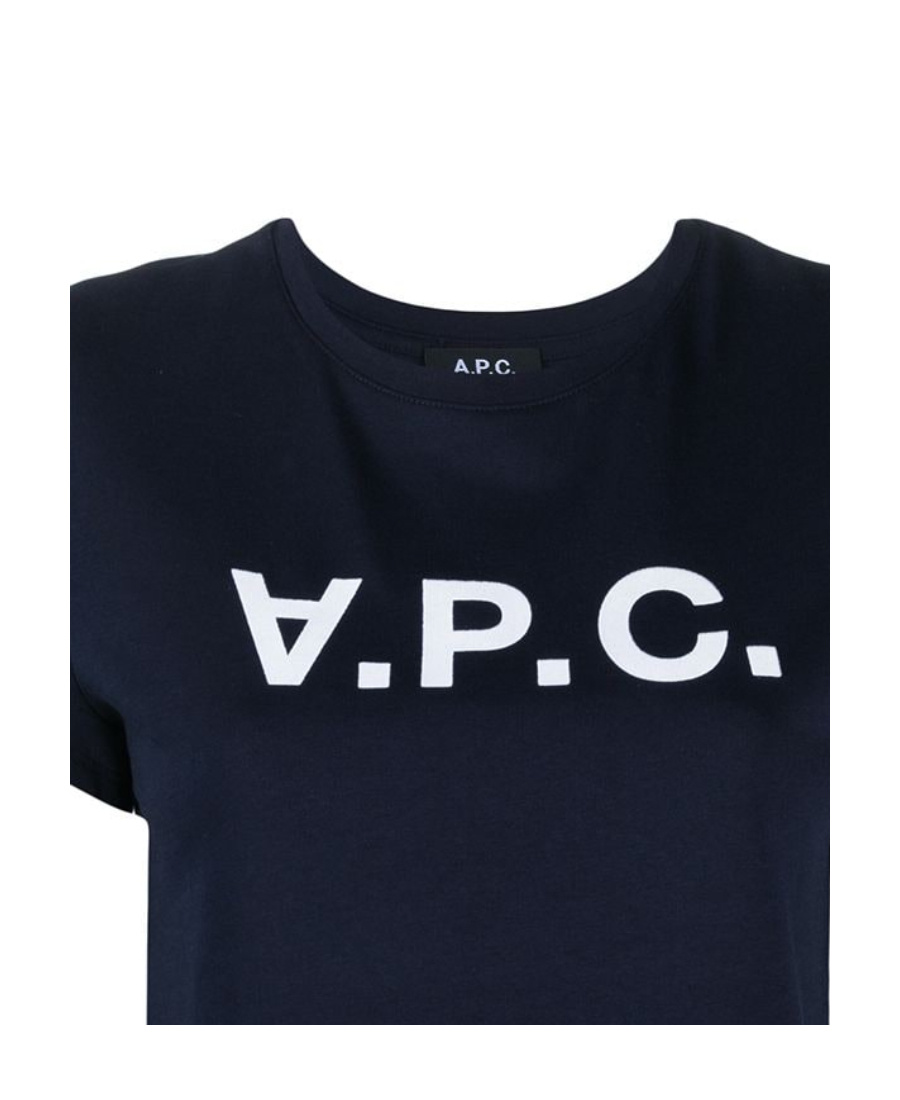 Shop Apc Logo-print Cotton T-shirt In Black