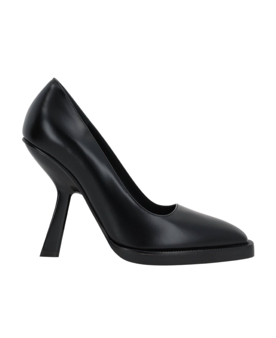 Ferragamo Black Leather Anser X5 Pumps In Black
