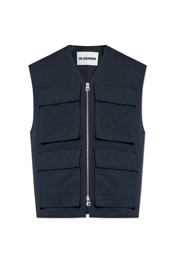JIL SANDER JIL SANDER ZIP-UP VEST