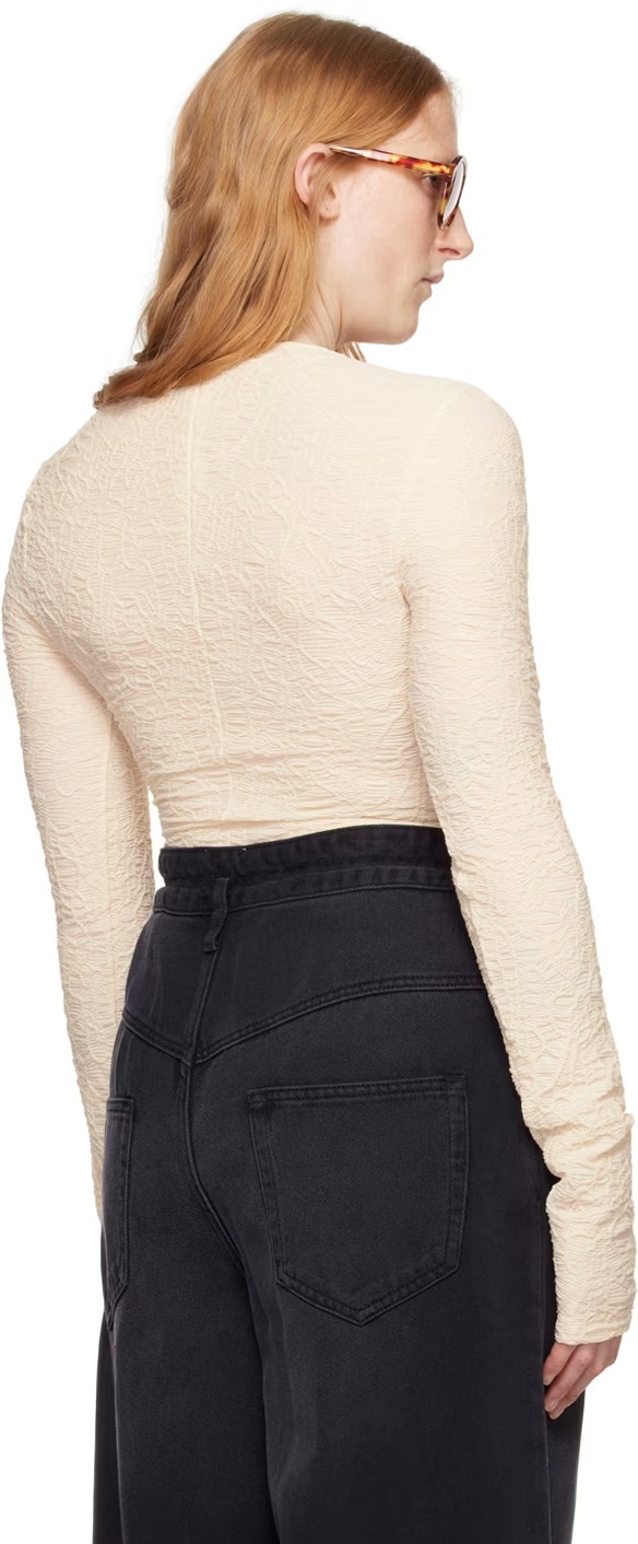 Isabel Marant Round Neck Long-sleeved Top In Black